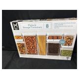 Set of 8 Fliplock Storage Containers