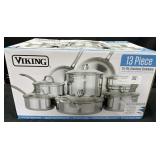 Viking 13-Piece Tri-Ply Stainless Cookware Set