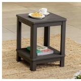 Keter Deluxe Side Table with Shelf