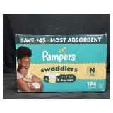 174 Pampers swaddlers newborn diapers