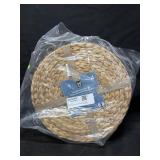 Set of 4 Handwoven Natural Water Hyacinth