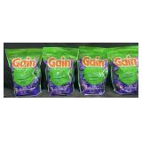 4-25 oz Gain detergent pods