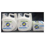 2-143 fl oz All detergent & 250 All dryer sheets