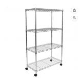 Seville Classics 4-Tier Steel Shelving, 30'× 14'x