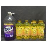 100 fl oz Fabuloso cleaner & 4-60 fl oz Pine-Sol