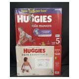 260 Huggies size 5 diapers