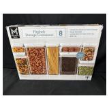 Set of 8 Fliplock Storage Containers