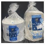 204 ultra dinner paper plates & 300 ultra lunch