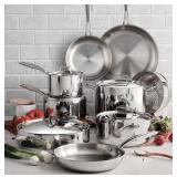 Tramontina 14-Piece Tri-Ply Clad 18/10 Stainless