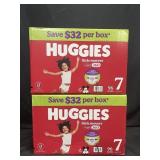 192 Huggies size 7 little movers