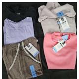 Women's size Large shirts and sweatshirts. New w/