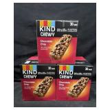 3- 30ct. Boxes of Kind Chewy Chocolate Chip