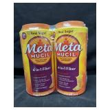 2- 55oz. Canisters of MetaMucil Fiber Supplement