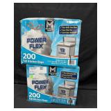 2- 200ct. Boxes of Tall 13-Gallon Kitchen Trash