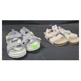 2 pair Kid's size 6 sandals
