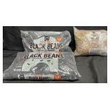 24lbs black beans & approx. 12 lbs pinto beans