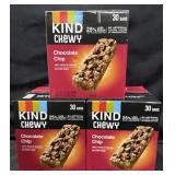 3- 30ct. Boxes of Kind Chewy Chocolate Chip