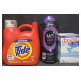 1.32 gal. Tide detergent, 2.4lb Downey scent