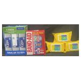 1,750 Q-tips, 163 assorted Band-Aid bandages &