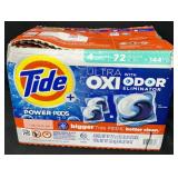 72ct. Box of Tide Laundry Detergent Power Pods