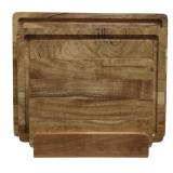 4-Piece Acacia Wood Cutting Board Set