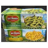 8- 14.5oz. Cans of Del Monte Cut Green Beans (Nov