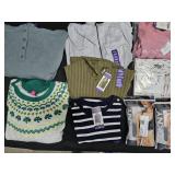 Women's size 2XL sweatshirts, shirte, pajamas and