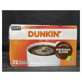 72 Dunkin original blend K-Cup Pods