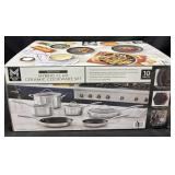 10pc. Non-Stick Hybrid Clad Ceramic Cookware Set,