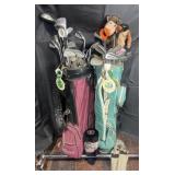2 sets of golf clubs, Ping Eye2 irons, Callaway
