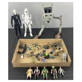 Group of action figures, accessories and more,