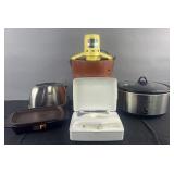 5 kitchen appliances: hand mixer, toaster, ice