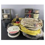 Collection of electrical wiring: 14-2, 10-3G, AWG