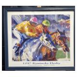 Artist signed lithograph of the 125th running of