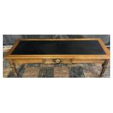 Mets man wooden coffee table, 53? x 19? x 15?