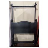 Twin headboard and metal bed frame