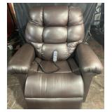 Golden faux leather lift chair with 16 remote