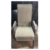 Set of 4 patio chairs