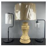 3 table lamps, 19ï¿½-30ï¿½ high
