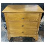 3 drawer nightstand with paneled sides, 28ï¿½ x 17ï¿½