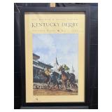 Framed lithograph depicting 127th running of the