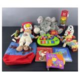 Group of vintage toys, books and more