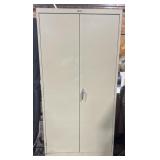 2 door metal utility cabinet with 3 adjustable