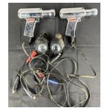 2 automotive timing guns and pair of fog lights