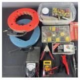 Group of electrical accessories: 2 fish tapes,
