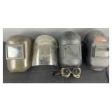 3 welding masks, goggles & face shirld