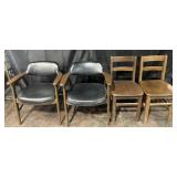 2 pair of chairs, 30ï¿½-33ï¿½ high