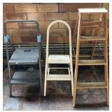 Derby 44ï¿½ wooden ladder & 2 step stools