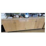 8ft x 2ft x 3ft 4-Door Wooden Cabinet, CONTENTS