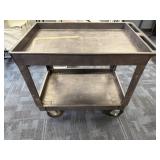 Grey Rolling Utility Cart, 40' x 25.5' x 36',